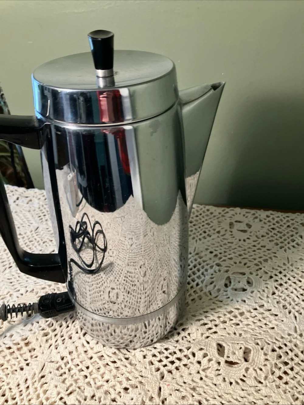KENMORE Electric Percolator Coffee Maker 302.67350  10 cups Stainless Steel - Picture 5 of 12